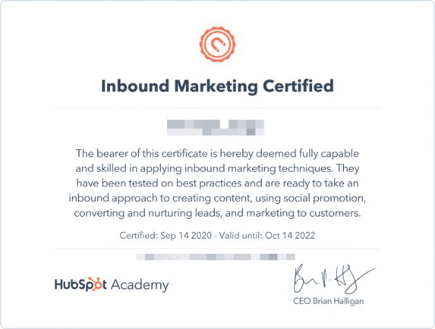 HubSpot-Inbound-Marketing-Certification